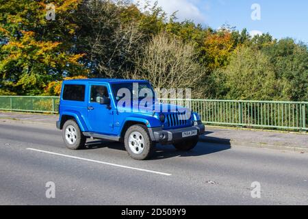 Jeep wrangler blue cars hi-res stock photography and images - Alamy
