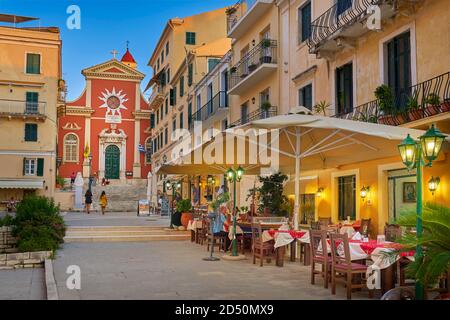 Corfu (Kerkira) Old Town, Ionian Islands, Greece Stock Photo