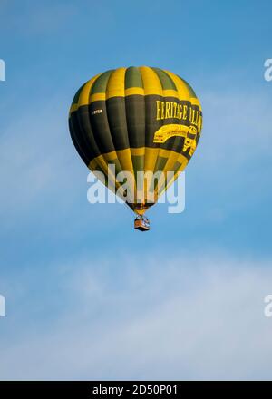 Maintaining altitude above the City of York, Yorkshire, UK Stock Photo