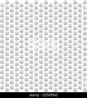 wall wallpaper with elements of bear paws, vector Stock Vector