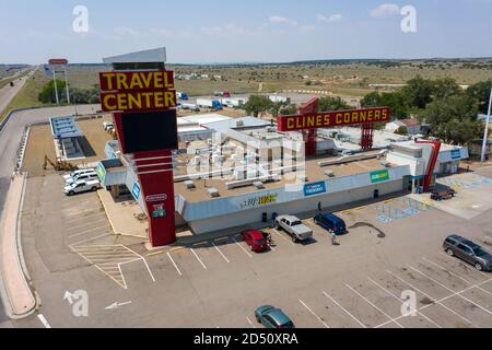 Clines Corners Travel Center Truck Stop, Clines Corners, NM, USA Stock Photo