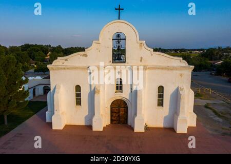 San Elizario Mission, San Elizario, Texas Stock Photo