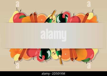 vector frame Christmas background Stock Vector