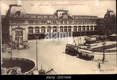 Toulouse Haute Garonne, La Gare Matabiau, Straßenbahn, Bahnhof | usage worldwide Stock Photo