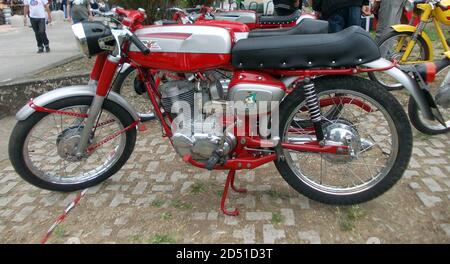 Old italian motorcycle: Moto Morini Corsarino Z Sport (1963-1966) Stock Photo