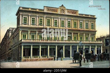 Alexandria Ägypten, La Bourse, Börse, Straßenansicht | usage worldwide Stock Photo