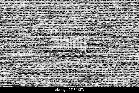 off white light grey corrugated cardboard texture useful as a background Stock Photo