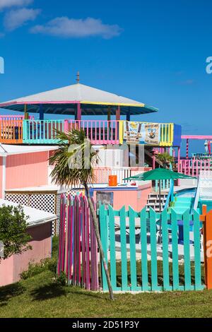 Bahamas, Abaco Islands, Great Guana Cay, Nippers Bar Stock Photo