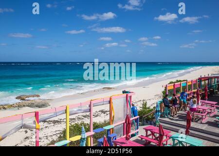 Bahamas, Abaco Islands, Great Guana Cay, Nippers Bar Stock Photo