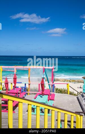 Bahamas, Abaco Islands, Great Guana Cay, Nippers Bar Stock Photo