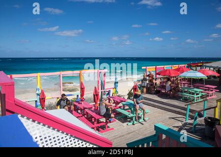 Bahamas, Abaco Islands, Great Guana Cay, Nippers Bar Stock Photo