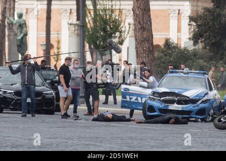 Roma, Italy. 12th Oct, 2020. The filming of the film Mission Impossible 7, starring the American actor Tom Cruise, is continuing in Rome this morning together with the actress Hayley Atwell (Photo by Matteo Nardone/Pacific Press) Credit: Pacific Press Media Production Corp./Alamy Live News Stock Photo