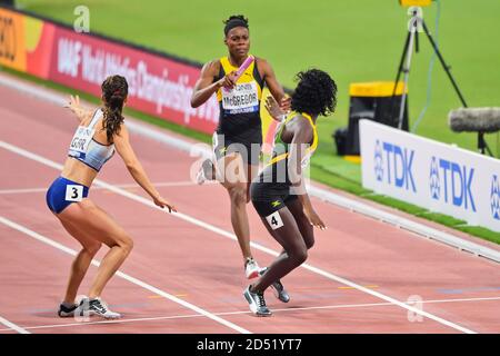 Roneisha Mcgregor, Tiffany James (Jamaica) 4x400 metres relays Silver