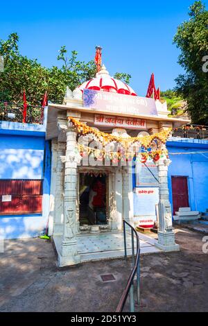 Arbuda Devi Temple or Adhar Devi Temple in Mount Abu, a hill station in Rajasthan state, India Stock Photo