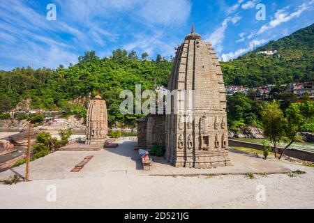 Panchbakhtar Temple is a hindu in Mandi town, Himachal Pradesh state in India Stock Photo