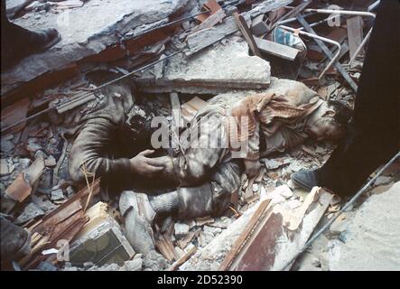 - terremoto in Irpinia (novembre 1980) - earthquake in Irpinia (November 1980) Stock Photo