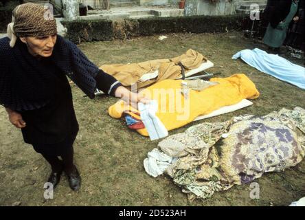 - terremoto in Irpinia (novembre 1980)....- earthquake in Irpinia (November 1980).. Stock Photo