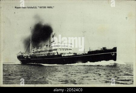 Nippon Nippon Y?sen K.K., NYK Line, Katori Maru, Japanischer Dampfer | usage worldwide Stock Photo