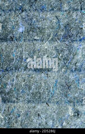 Texture of blue felt fabric with pile and thread, closeup background Stock Photo