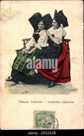 Trachten Elsaß Lothringen, Costumes alsaciens, Frauen | usage worldwide ...