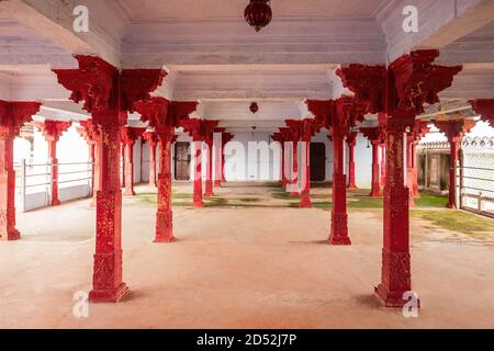 KOTA, INDIA - SEPTEMBER 21, 2019: Kotah Garh City Palace Museum interior. It is located in Kota city in Rajasthan state of India. Stock Photo