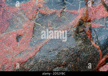sea stone texture, natural stone background Stock Photo