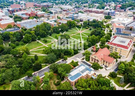 Campus, The Oval, Ohio State University, Columbus, Ohio Stock Photo