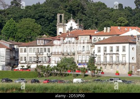 Ponte de Lima, Portugal - May 28, 2020: Beautiful medieval city architecture. Stock Photo