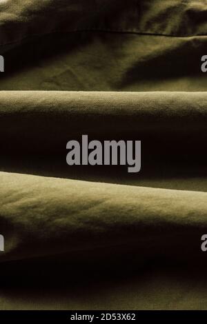 olive green fabric cloth texture. green cloth background texture Stock Photo