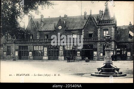 Beauvais Oise, La Gare de 1850, Bahnhof, Denkmal | usage worldwide Stock Photo