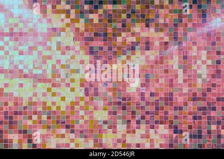Texture of red with purple small tiles Stock Photo