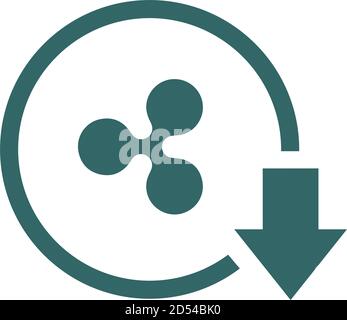 Cost reduction- decrease icon. Vector symbol image isolated on background . Stock Vector