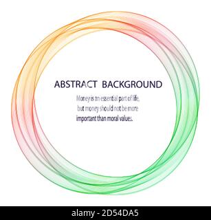 Abstract colored circle. Template for advertising. Element for business presentation Stock Vector