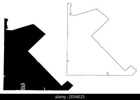 St. Francois County, Missouri (U.S. county, United States of America, USA, U.S., US) map vector illustration, scribble sketch Saint Francois map Stock Vector