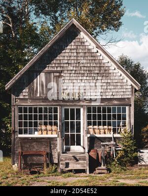 An old antique shop in Maine Stock Photo
