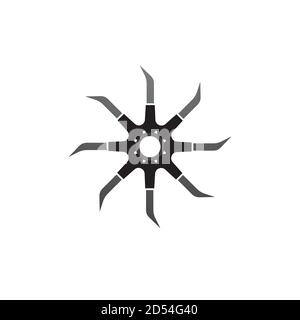 ninja weapons vector logo and symbol Stock Vector