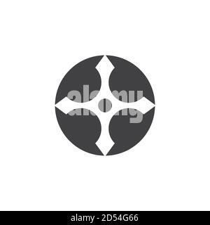 ninja weapons vector logo and symbol Stock Vector
