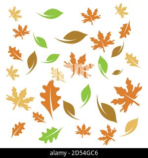 Autumn seamless background wallpeper vector illustration Stock Vector