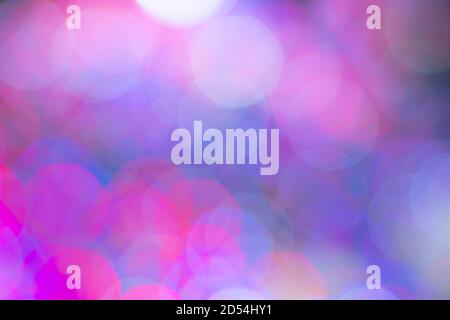 colored blurry round spots of cool shades for pale mauve background Stock Photo