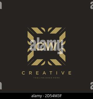 initial letter luxury ornament monogram logo template vector Stock Vector