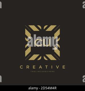 initial letter luxury ornament monogram logo template vector Stock Vector