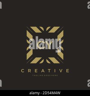 initial letter luxury ornament monogram logo template vector Stock Vector