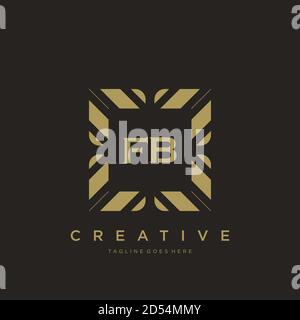 initial letter luxury ornament monogram logo template vector Stock Vector