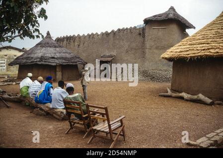 Samatiguila, Ivory Coast, Cote d'Ivoire.  The Oldest Mosque in Cote d'Ivoire, in Malinke Style. Stock Photo