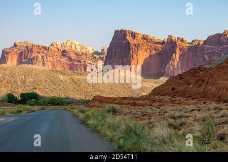 Captol Reef National Park at Sunrise Stock Photo