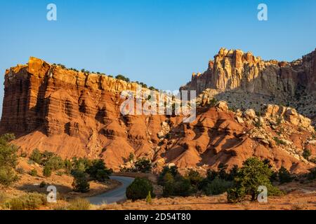 Captol Reef National Park at Sunrise Stock Photo