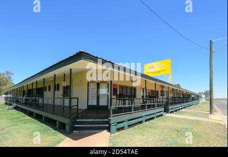 The Post Office Hotel is a typical old Outback pub at Camooweal, Barkly Highway, Queensland, QLD, Australia Stock Photo