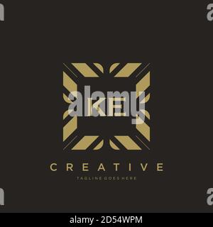initial letter luxury ornament monogram logo template vector Stock Vector