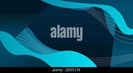 Abstract Flowing Stylish Background Design Vector Template. Stylish Elegant Background perfect for presentation and posters. Flowing and waving design Stock Vector