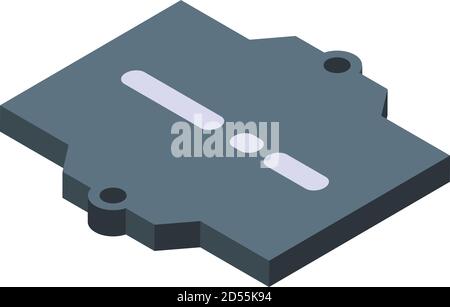Voltage regulator icon, isometric style Stock Vector